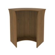 Ресепшн Riva Стойка прямая А.РС-5 ХДФ Орех Гварнери 950х950х1150