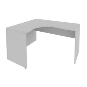 Офисная мебель RIVA Стол криволинейный левый А.СА-3 (L) Серый 1400х1200х750