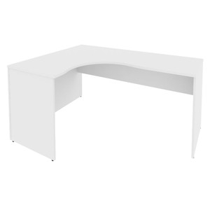 Офисная мебель RIVA Стол криволинейный левый А.СА-4 (L) Белый 1600х1200х750