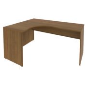 Офисная мебель RIVA Стол криволинейный левый А.СА-4 (L) Орех Гварнери 1600х1200х750