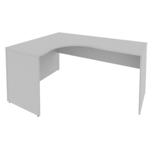 Офисная мебель RIVA Стол криволинейный левый А.СА-4 (L) Серый 1600х1200х750