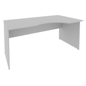Офисная мебель RIVA Стол криволинейный правый А.СА-1 (R) Серый 1600х900х750