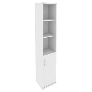 Офисная мебель RIVA Шкаф высокий узкий правый А.СУ-1.1 (R) Белый 404х365х1980