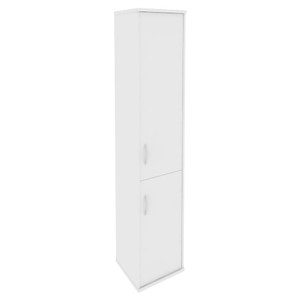 Офисная мебель RIVA Шкаф высокий узкий правый А.СУ-1.3 (R) Белый 404х365х1980