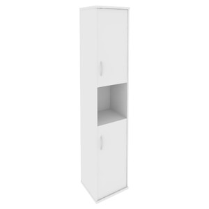 Офисная мебель RIVA Шкаф высокий узкий правый А.СУ-1.5 (R) Белый 404х365х1980
