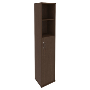 Офисная мебель RIVA Шкаф высокий узкий правый А.СУ-1.6 (R) Венге Цаво 404х365х1980