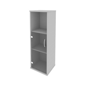 Офисная мебель RIVA Шкаф средний узкий левый А.СУ-2.2 (L) Серый 404х365х1215