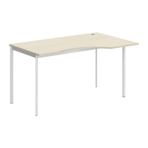 Офисная мебель Имаго-С Стол эргономичный правый СА-2S(R) Клен/Белый 1400х900х755