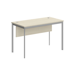 Офисная мебель Имаго-С Стол прямой с фронтальной панелью СП-2.1SD Клен/Алюминий 1200х600х755