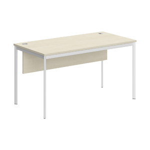 Офисная мебель Имаго-С Стол прямой с фронтальной панелью СП-3SD Клен/Белый 1400х720х755