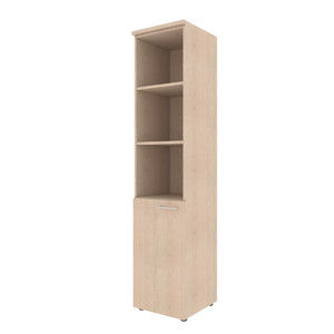 Офисная мебель Xten Шкаф колонка с глухой малой дверью левая XHC 42.5(L) Бук Тиара 432x432x1955