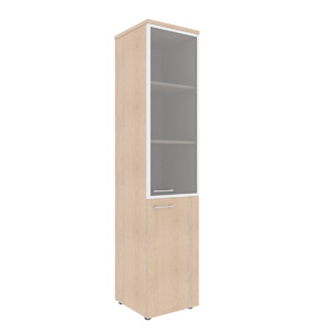 Офисная мебель Xten Шкаф колонка комбинированая правая с топом XHC 42.7(R) Бук Тиара 432x432x1955