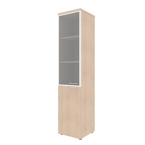 Офисная мебель Xten Шкаф колонка комбинированая левая с топом XHC 42.7(L) Бук Тиара 432x432x1955