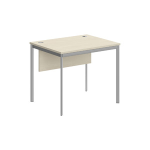 Офисная мебель Имаго-С Стол прямой с фронтальной панелью СП-1SD Клен/Алюминий 900х720х755
