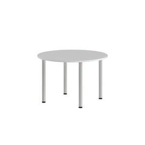 Офисная мебель Xten Конференц-стол круглый XRT 120 Белый/Алюминий 1200x1200x750