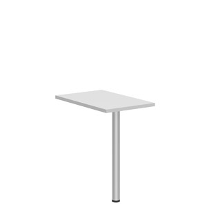 Офисная мебель Xten Приставка с опорой XR 704.1 Белый/Алюминий 700x450x750