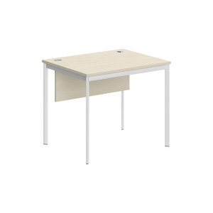 Офисная мебель Имаго-С Стол прямой с фронтальной панелью СП-1SD Клен/Белый 900х720х755