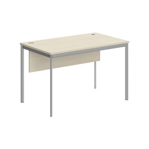 Офисная мебель Имаго-С Стол прямой с фронтальной панелью СП-2SD Клен/Алюминий 1200х720х755