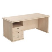 Кабинет руководителя Raut Стол однотумбовый RDT 188.A(L) Бук Тиара 1800х800х750