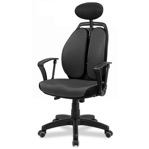 Эргономичное кресло Synif New Trans SY-0780-BK Ткань True Black (черная) 630x440x600