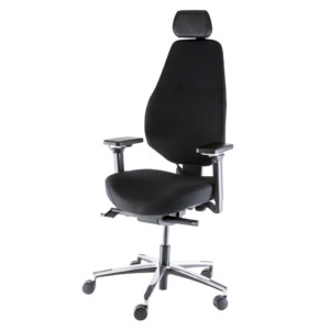 Эргономичное кресло Smart T-1501-10H-Fig-60999-BK Ткань черная Fighter 60999 Black 780x650x420