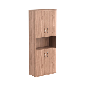 Офисная мебель Имаго Шкаф с двумя комплектами глухих малых дверей СТ-1.5 Ясень Шимо 770х365х1975