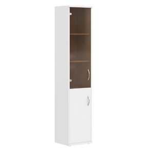 Офисная мебель Имаго Шкаф колонка комбинированная СУ-1.2(L) Белый 403х365х1975