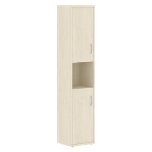 Офисная мебель Имаго Шкаф колонка с комплектом глухих малых дверей СУ-1.5(L) Клен 403х365х1975