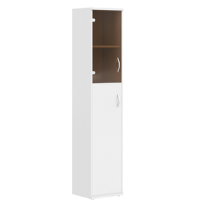 Офисная мебель Имаго Шкаф колонка комбинированная СУ-1.7(L) Белый 403х365х1975