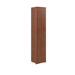 Офисная мебель Имаго Шкаф колонка с глухой малой и средней дверьми СУ-1.8(L) Орех Французский 403х365х1975