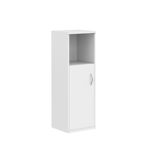 Офисная мебель Имаго Шкаф колонка с глухой малой дверью СУ-2.1(L) Белый 403х365х1200