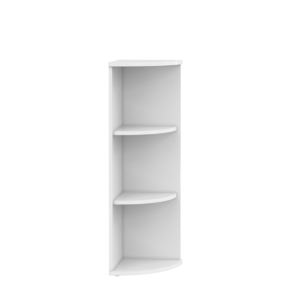 Офисная мебель Имаго Стеллаж угловой УС-2 Белый 365х365х1200