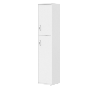 Офисная мебель Имаго Шкаф колонка с глухой малой и средней дверьми СУ-1.8(R) Белый 403х365х1975