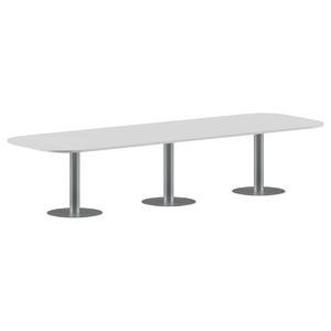 Офисная мебель Имаго Конференц-стол ПРГ-7 Белый/Алюминий 3600х1200х750