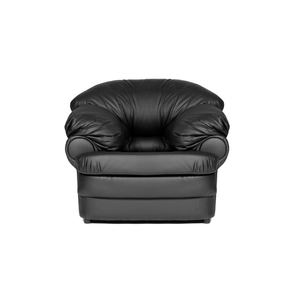 Кресло для отдыха Chairman РЕЛАКС Экокожа Euroline 9100 (Черный) 1160х950х900
