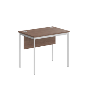 Офисная мебель Имаго-С Стол прямой с фронтальной панелью СП-1.1SD Ясень Шимо/Белый 900х600х755