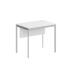 Офисная мебель Имаго-С Стол прямой с фронтальной панелью СП-1.1SD Белый/Алюминий 900х600х755