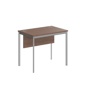 Офисная мебель Имаго-С Стол прямой с фронтальной панелью СП-1.1SD Ясень Шимо/Алюминий 900х600х755