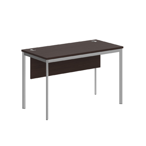 Офисная мебель Имаго-С Стол прямой с фронтальной панелью СП-2.1SD Венге Магия/Алюминий 1200х600х755