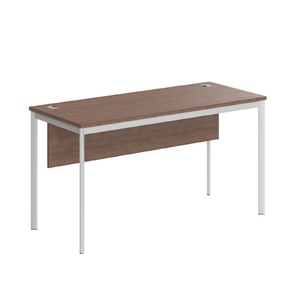 Офисная мебель Имаго-С Стол прямой с фронтальной панелью СП-3.1SD Ясень Шимо/Белый 1400х600х755