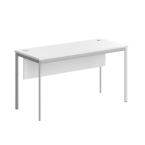 Офисная мебель Имаго-С Стол прямой с фронтальной панелью СП-3.1SD Белый/Алюминий 1400х600х755
