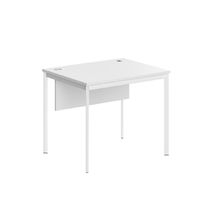 Офисная мебель Имаго-С Стол прямой с фронтальной панелью СП-1SD Белый/Белый 900х720х755