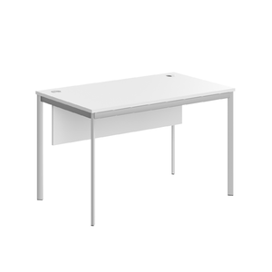 Офисная мебель Имаго-С Стол прямой с фронтальной панелью СП-2SD Белый/Алюминий 1200х720х755