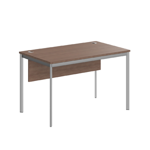 Офисная мебель Имаго-С Стол прямой с фронтальной панелью СП-2SD Ясень Шимо/Алюминий 1200х720х755