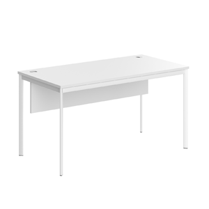 Офисная мебель Имаго-С Стол прямой с фронтальной панелью СП-3SD Белый/Белый 1400х720х755