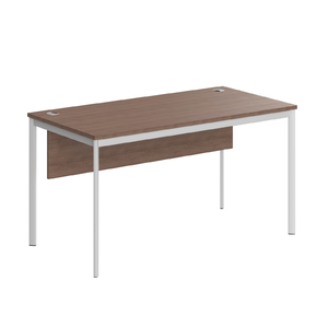 Офисная мебель Имаго-С Стол прямой с фронтальной панелью СП-3SD Ясень Шимо/Белый 1400х720х755