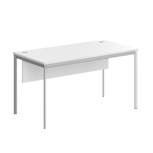 Офисная мебель Имаго-С Стол прямой с фронтальной панелью СП-3SD Белый/Алюминий 1400х720х755
