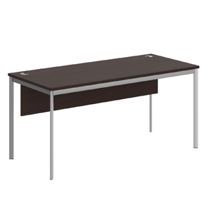 Офисная мебель Имаго-С Стол прямой с фронтальной панелью СП-4SD Венге Магия/Алюминий 1600х720х755