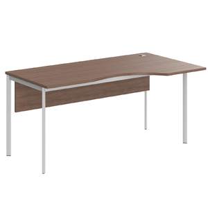 Офисная мебель Имаго-С Стол эргономичный правый с фронтальной панелью СА-1SD(R) Ясень Шимо/Белый 1600х900х755