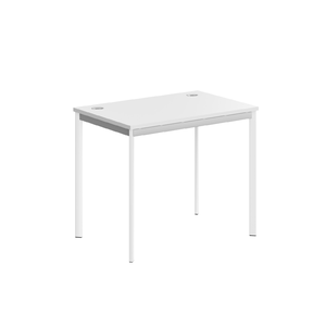 Офисная мебель Имаго-С Стол прямой СП-1.1S Белый/Белый 900х600х755